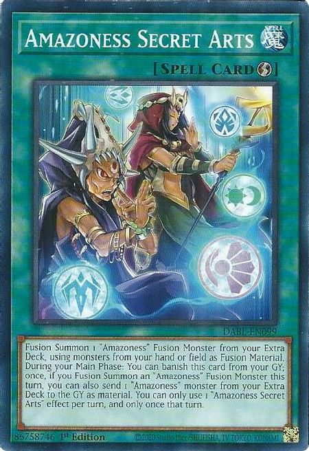 Amazoness Secret Arts Card Front