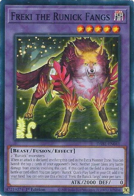 Freki the Runick Fangs Card Front