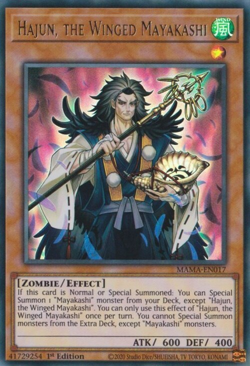 Hajun, the Winged Mayakashi Card Front