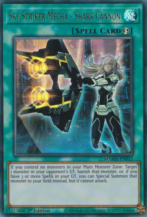 Sky Striker Mecha - Shark Cannon Card Front