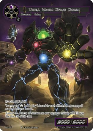 Ultra Magic Stone Golem Card Front