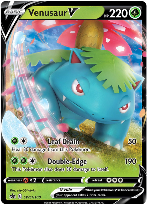 Venusaur V Card Front