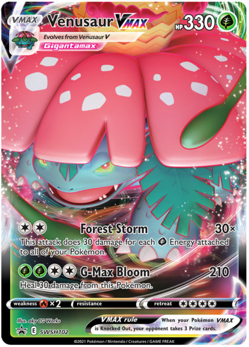 Venusaur VMAX Card Front