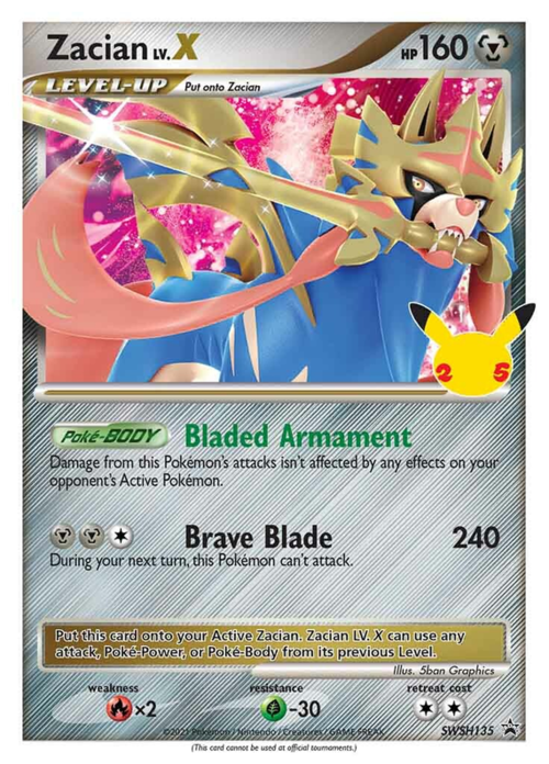 Zacian LV.X Card Front