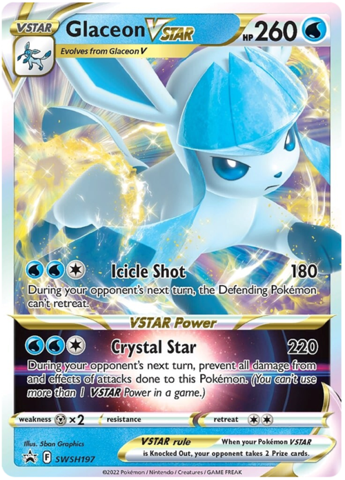 Glaceon V ASTRO Card Front