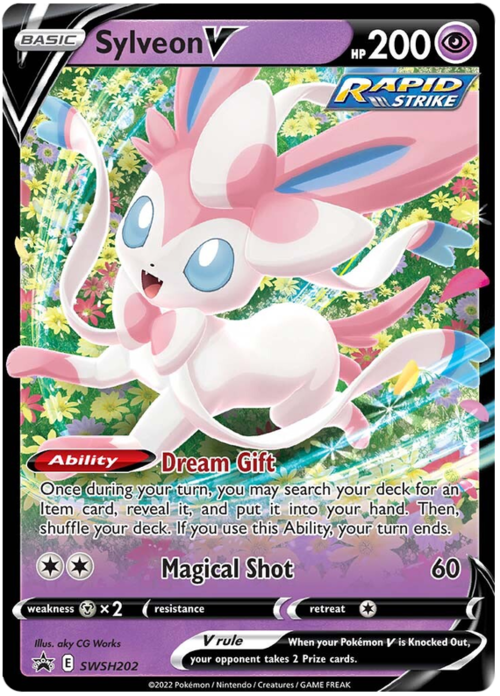 Sylveon V Card Front