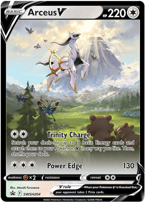 Arceus V Card Front