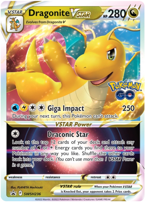 Dragonite V ASTRO Card Front