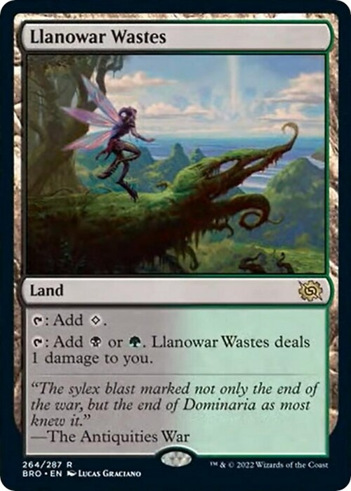 Llanowar Wastes Card Front