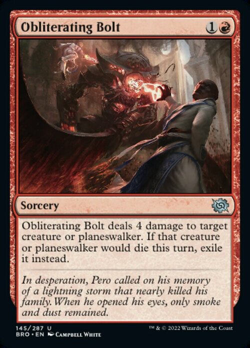 Obliterating Bolt Card Front