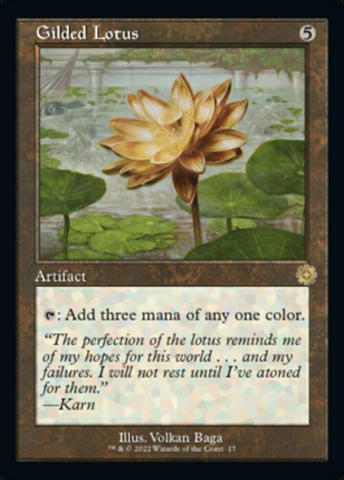 Gilded Lotus Card Front