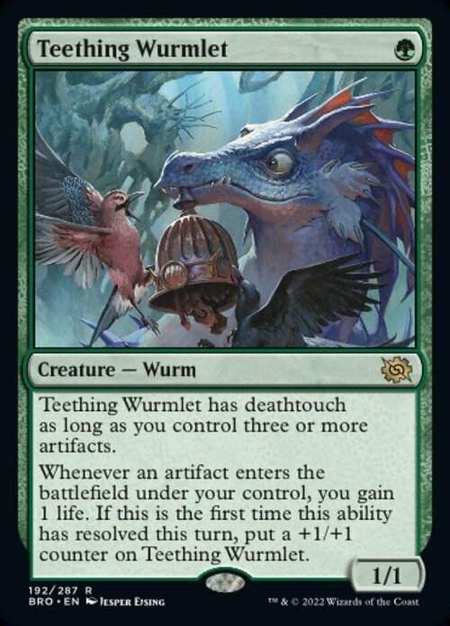 Teething Wurmlet Card Front