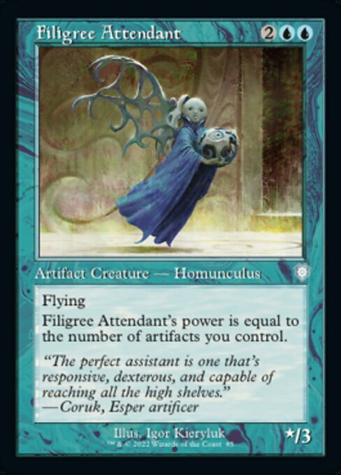 Filigree Attendant Card Front