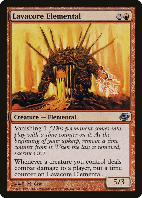 Lavacore Elemental Card Front