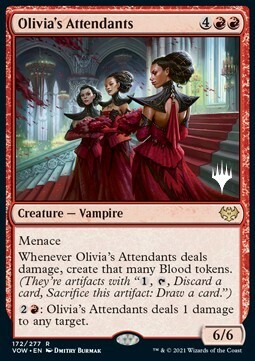 Olivia's Attendants Card Front