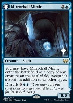 Mirrorhall Mimic // Ghastly Mimicry Card Front