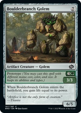 Boulderbranch Golem Card Front