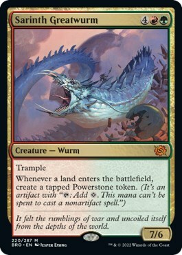 Sarinth Greatwurm Card Front