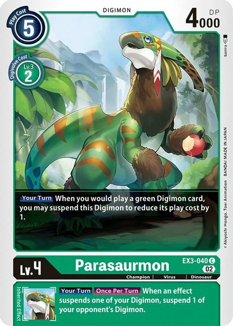 Parasaurmon Card Front