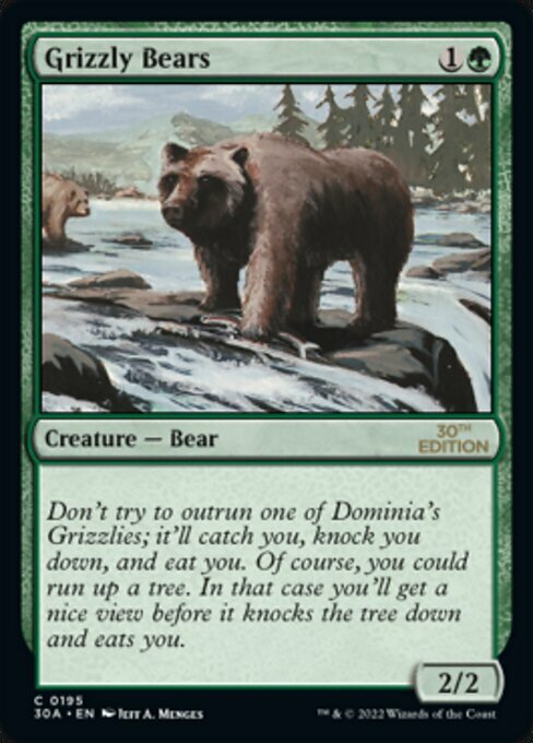 Grizzly Bears Card Front