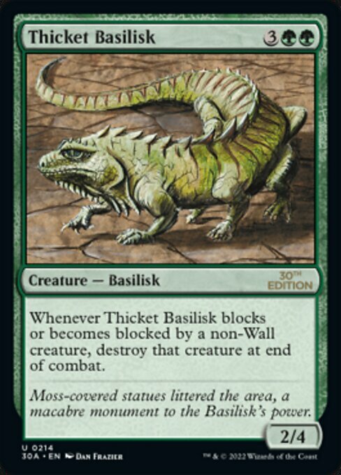 Thicket Basilisk Card Front