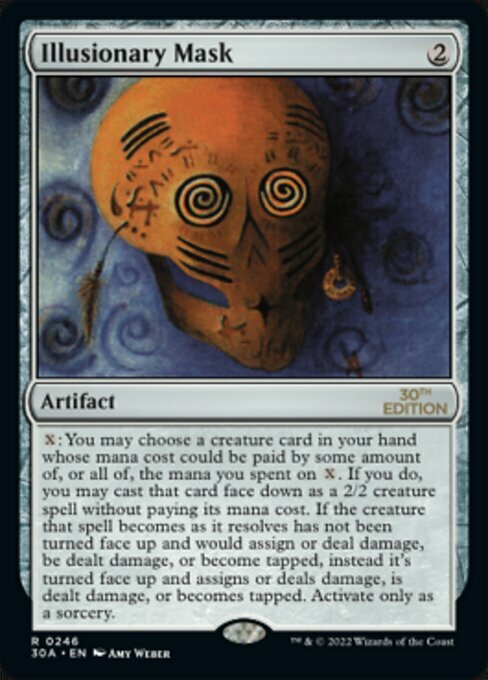 Illusionary Mask Card Front