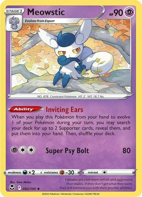 Meowstic Card Front