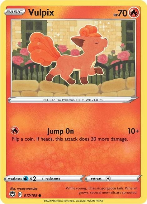 Vulpix Card Front