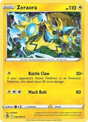 Zeraora [Battle Claw | Mach Bolt]