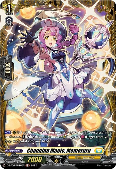 Changing Magic, Memeruru Card Front