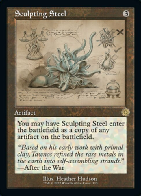 Sculpting Steel Card Front