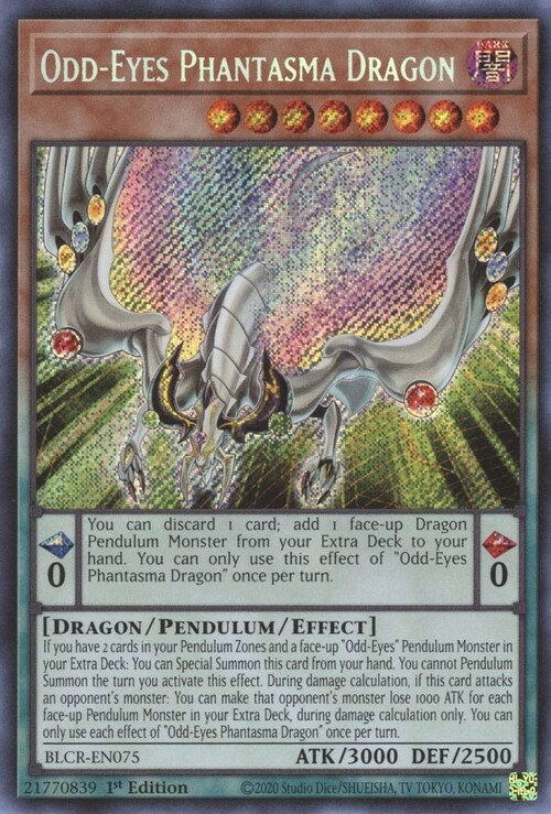 Odd-Eyes Phantasma Dragon Card Front