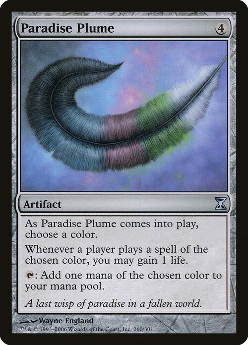 Paradise Plume Card Front