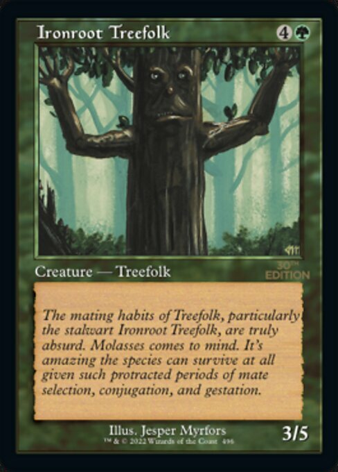 Ironroot Treefolk Card Front