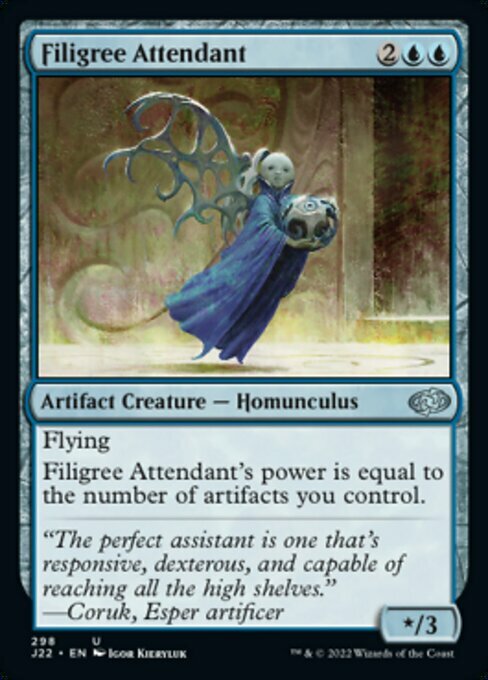 Filigree Attendant Card Front