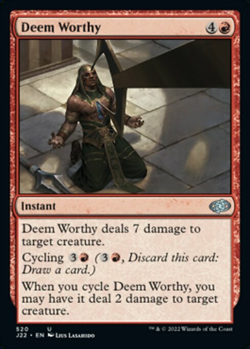 Deem Worthy Card Front