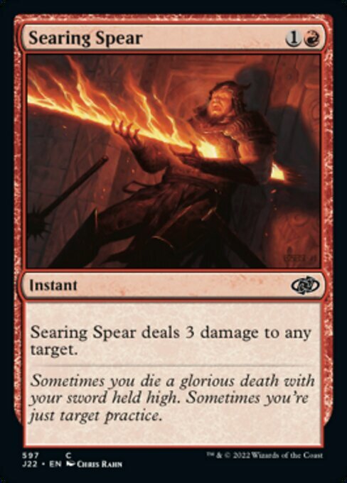 Searing Spear Card Front