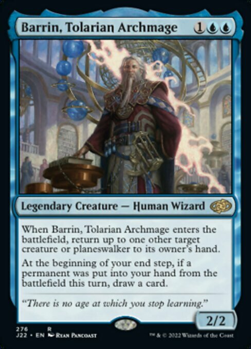 Barrin, Tolarian Archmage Card Front