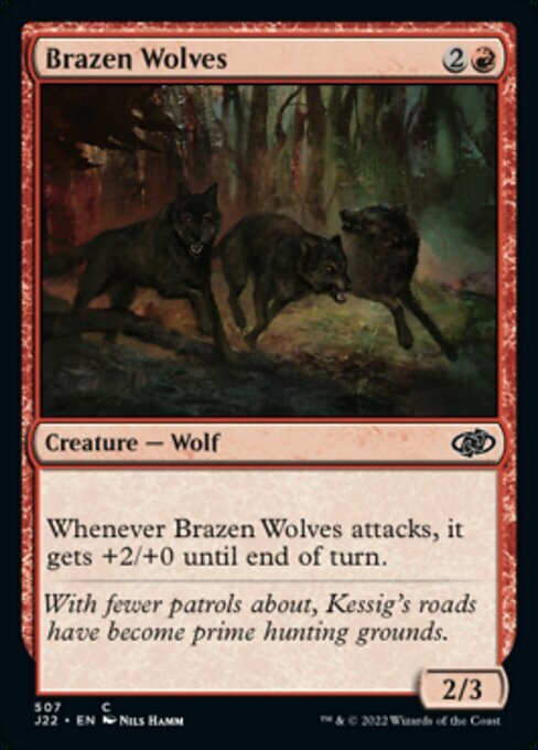 Brazen Wolves Card Front