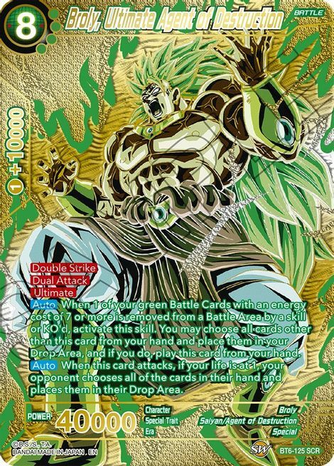 Broly, Ultimate Agent of Destruction Card Front