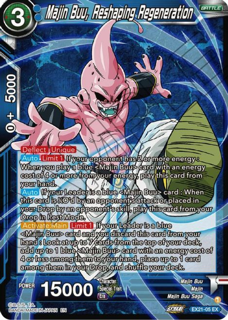 Majin Buu, Reshaping Regeneration Card Front