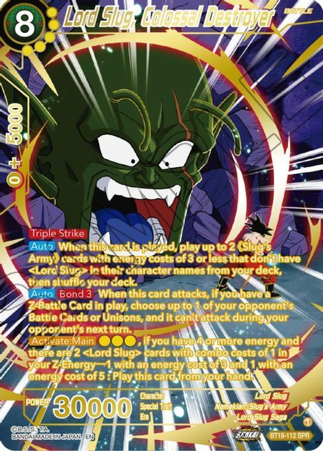 Lord Slug, Colossal Destroyer Card Front