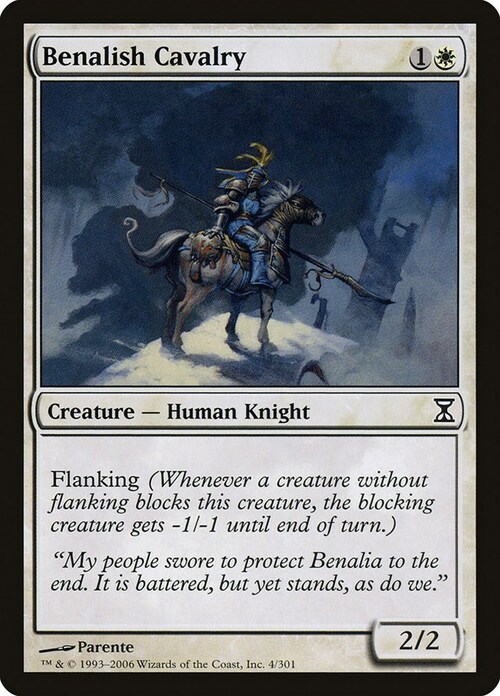 Benalish Cavalry Card Front