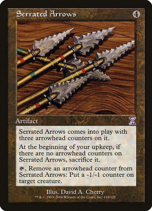 Serrated Arrows Card Front