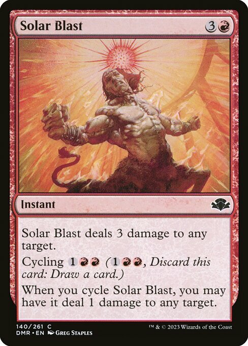 Solar Blast Card Front