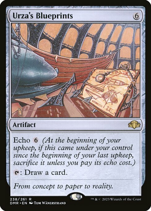 Urza's Blueprints Card Front