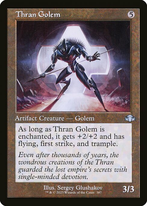 Thran Golem Card Front