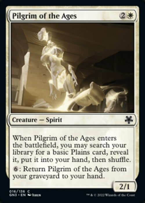 Pilgrim of the Ages Card Front