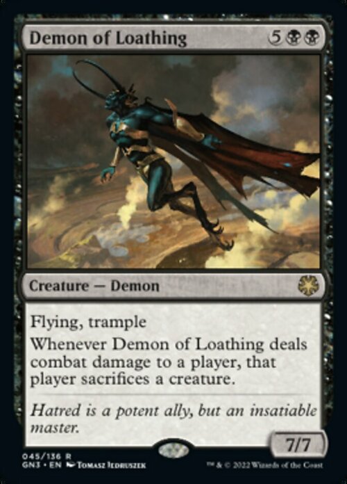 Demon of Loathing Card Front