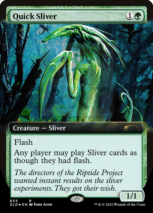 Quick Sliver Card Front